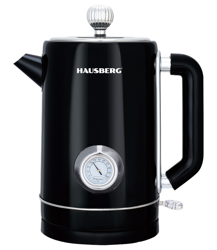 ELECTRIC STEEL KETTLE WITH TEMPERATURE GAUGE